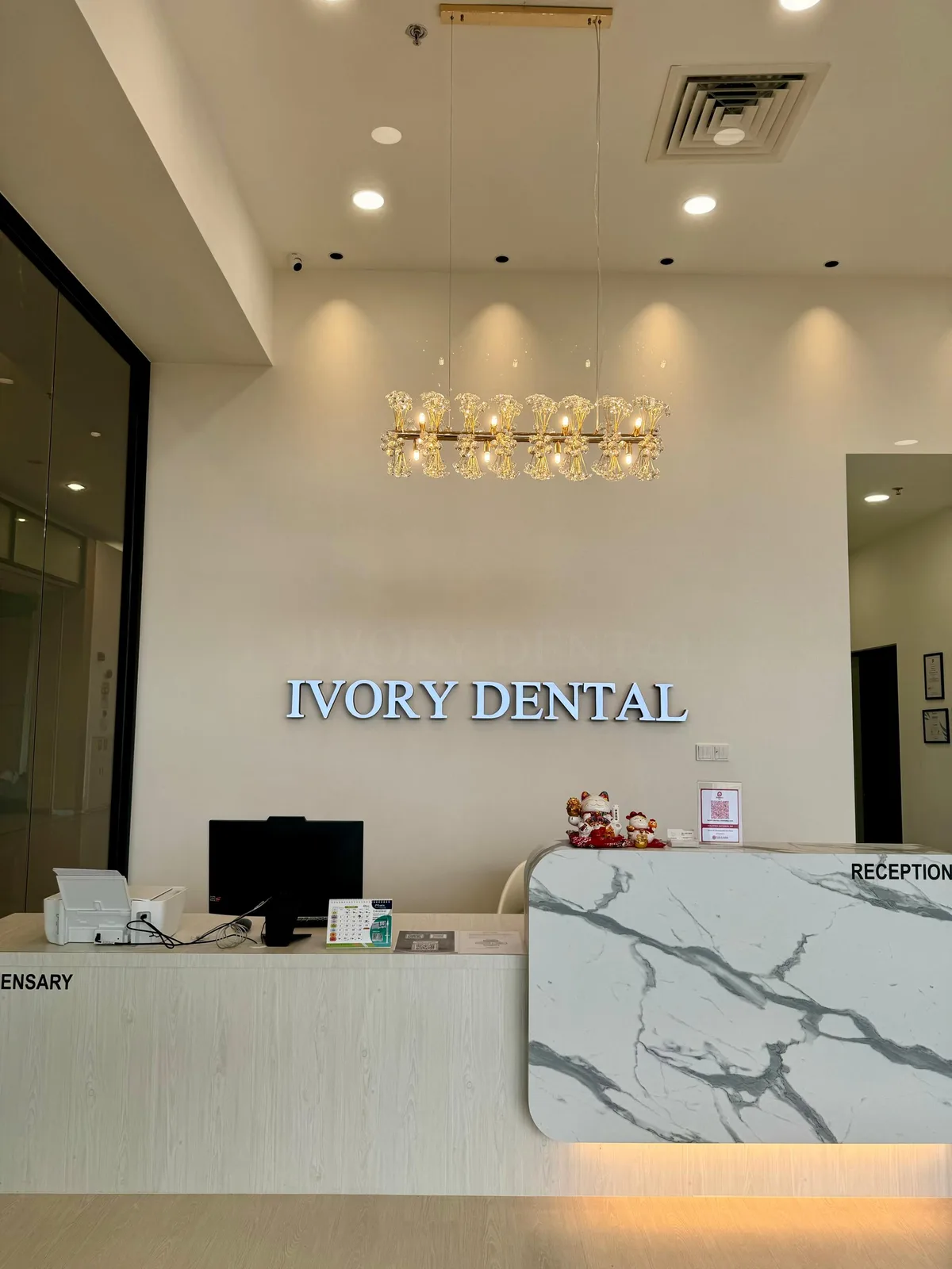 Ivory Dental Kepong reception desk