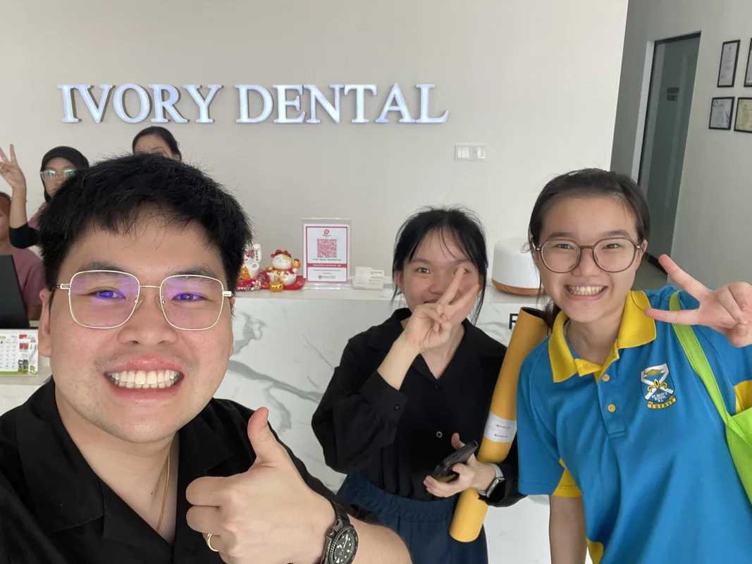 The Ivory Dental team at the clinic reception
