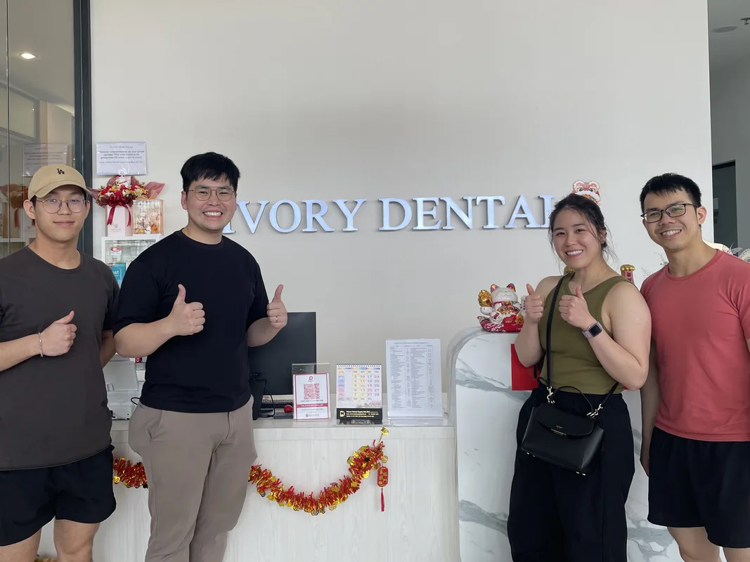 Ivory Dental team members at the clinic reception