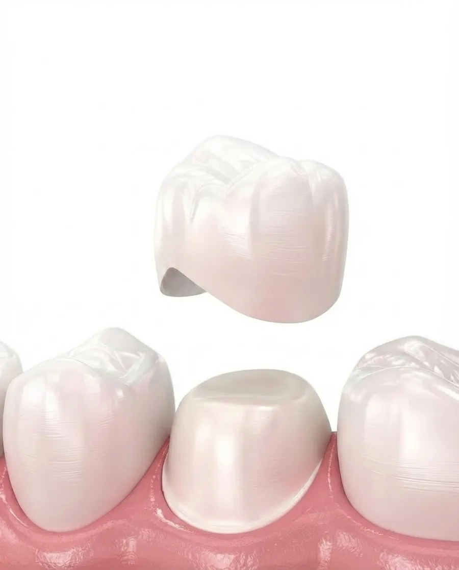 Dental crown fitting illustration at Ivory Dental Kepong