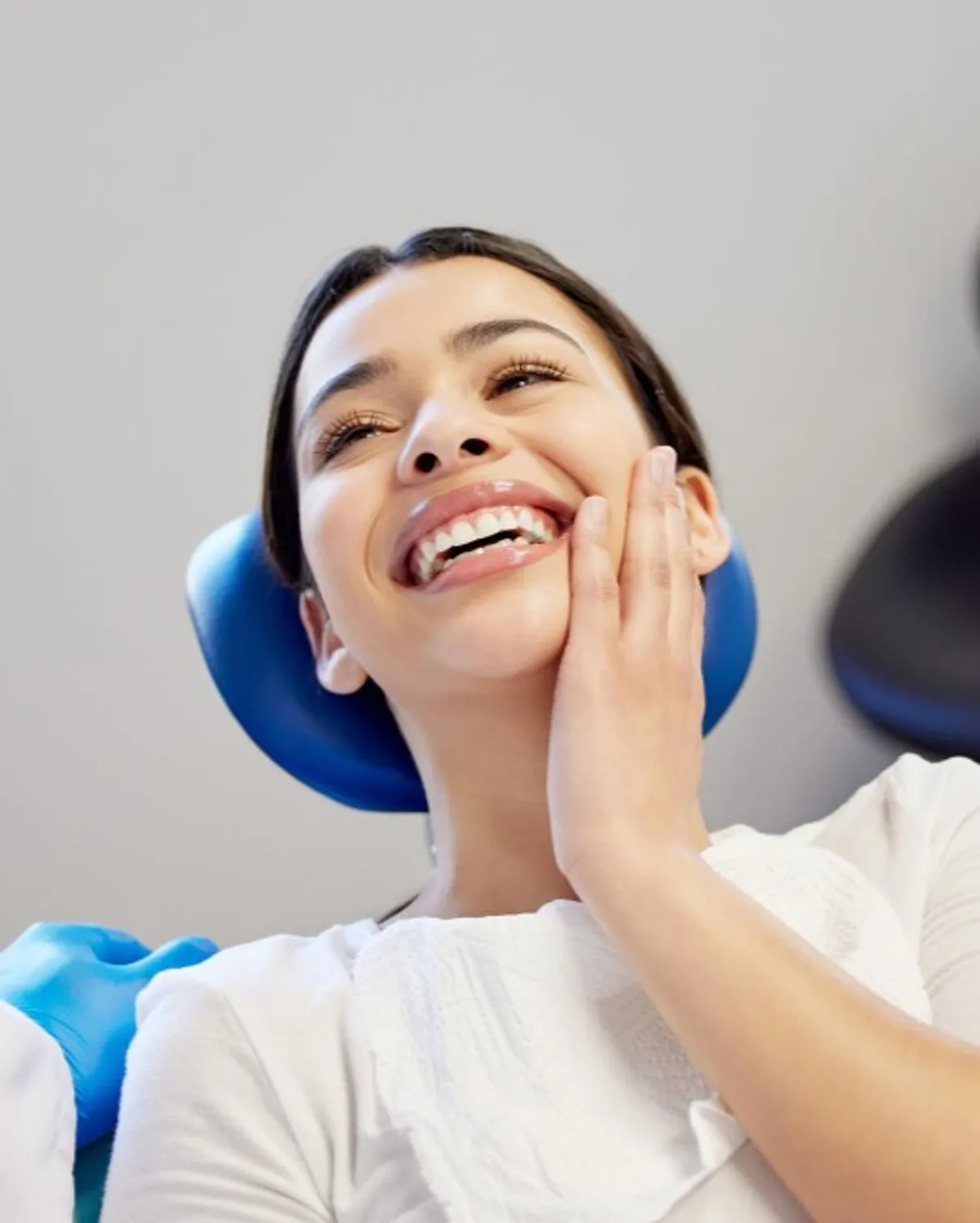 Happy patient after a scaling and polishing visit at Ivory Dental Kepong
